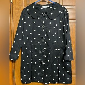 Absolutely adorable lightweight polka dot jacket